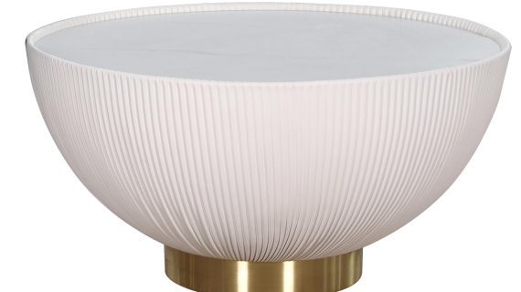 miniaturka Stolik Kawowy Nowoczesny Złota Podstawa Marmur – Virtus