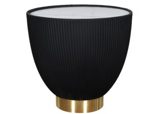 Kawowy Stolik Czarny Podstawa Półkula – Virtus