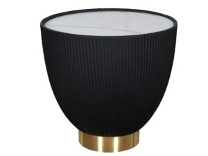 miniaturka Kawowy Stolik Czarny Podstawa Półkula – Virtus