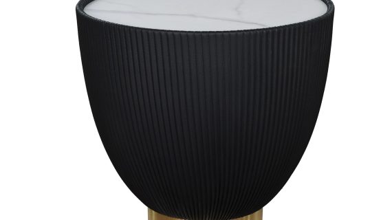 miniaturka Kawowy Stolik Czarny Podstawa Półkula – Virtus