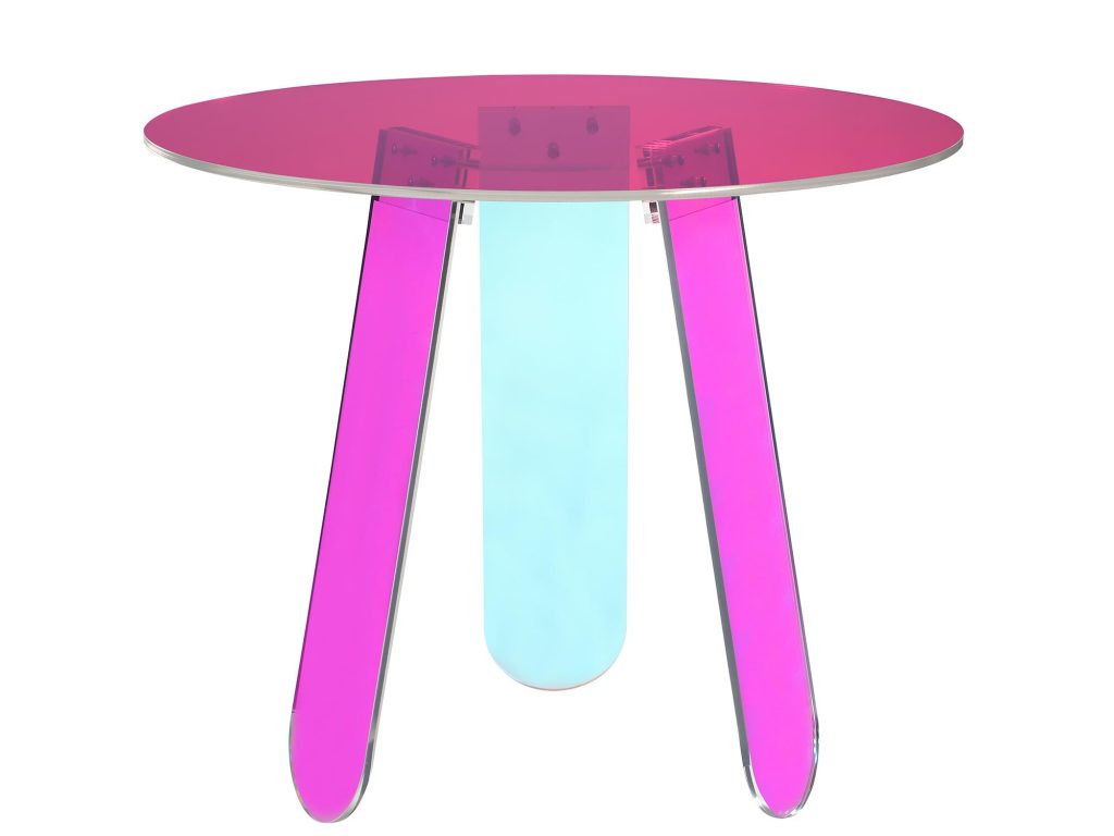 Stolik Akrylowy Mieniący się Kolorami – Virtus