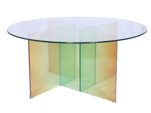 miniaturka Stolik Kawowy Opalizujące Szkło Zmieniające Kolory – Virtus