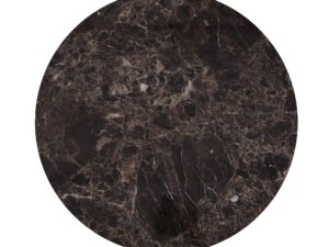 miniaturka Okrągły Stolik Brązowy Blat Złote Nogi Tafle – Virtus