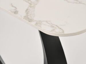miniaturka Czarna Konsola Biały Marmur Blat Forma Księżyca – Virtus