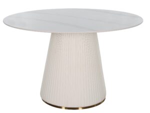 Stół 120cm Stożkowa Podstawa Blat Marmur – Virtus