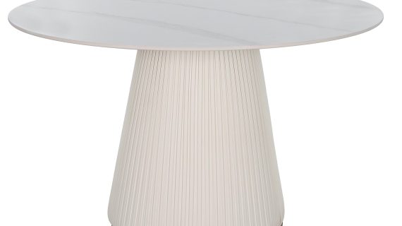 Stół 120cm Stożkowa Podstawa Blat Marmur – Virtus