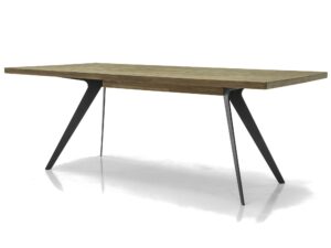 miniaturka Modern Vintage Stół Drewniany Grafitowe Metalowe Nogi – Valore