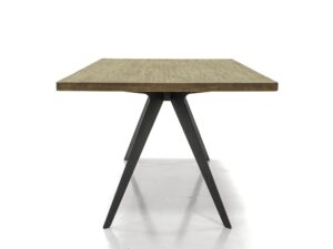 miniaturka Modern Vintage Stół Drewniany Grafitowe Metalowe Nogi – Valore