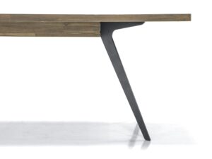 miniaturka Modern Vintage Stół Drewniany Grafitowe Metalowe Nogi – Valore