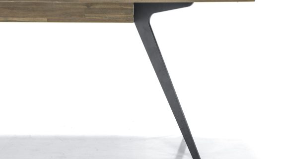 miniaturka Modern Vintage Stół Drewniany Grafitowe Metalowe Nogi – Valore