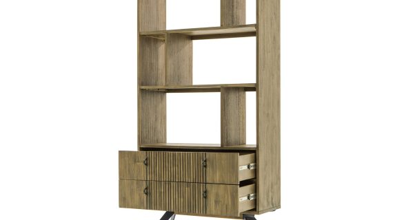 miniaturka Vintage Modern Regał z Lamelami Metalowe Nogi – Valore