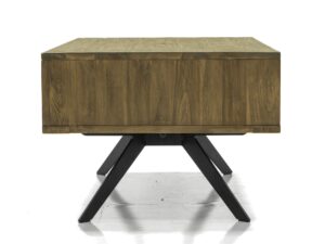 miniaturka Kawowy Stolik Retro z Przegrodą Grafitowe Nogi – Valore