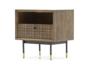 miniaturka Zestaw Sypialniany Łóżko 180cm Dwie Szafki Nocne – Enigma