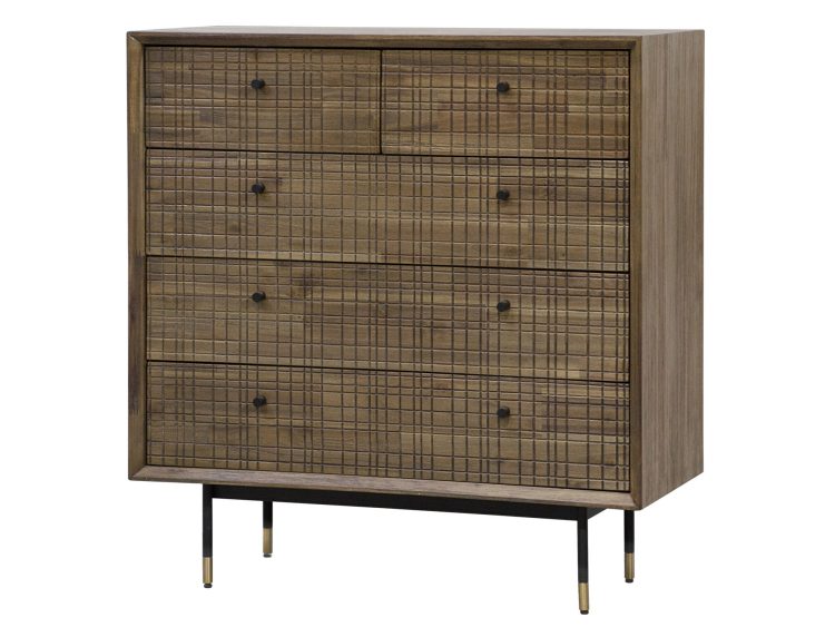 Drewniana komoda do wnętrz w stylu retro