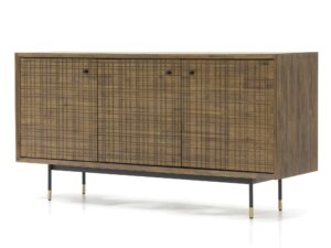 miniaturka Retro Komoda ze Szczotkowanego Drewna Akacji – Enigma