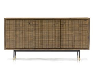 Retro Komoda ze Szczotkowanego Drewna Akacji – Enigma