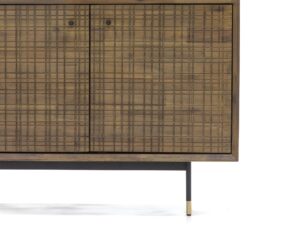 miniaturka Retro Komoda ze Szczotkowanego Drewna Akacji – Enigma