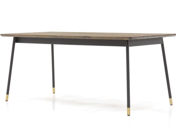 Retro stół ze złotymi akcentami