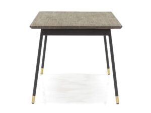 miniaturka Retro Stół ze Złotymi Akcentami Metalowe Nogi – Enigma