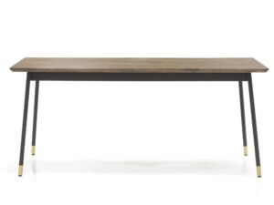 miniaturka Retro Stół ze Złotymi Akcentami Metalowe Nogi – Enigma