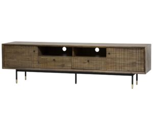 RTV Komoda Retro z 3D Frontami Metalowe Nóżki – Enigma