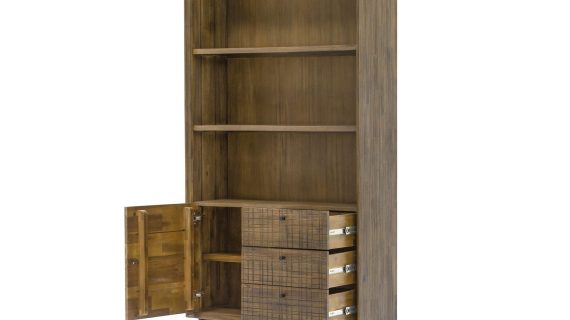 miniaturka Retro Regał Drewniany z Metalowymi Nóżkami – Enigma