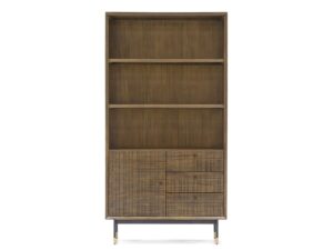 miniaturka Retro Regał Drewniany z Metalowymi Nóżkami – Enigma