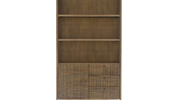 miniaturka Retro Regał Drewniany z Metalowymi Nóżkami – Enigma