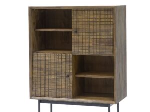 miniaturka Retro Komoda Drewniana 3D ze Złotymi Akcentami – Enigma