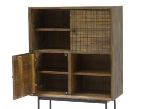 miniaturka Retro Komoda Drewniana 3D ze Złotymi Akcentami – Enigma