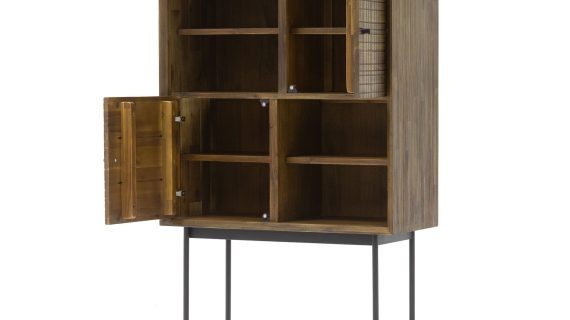 miniaturka Retro Komoda Drewniana 3D ze Złotymi Akcentami – Enigma