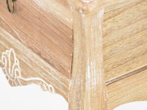 miniaturka Szafka nocna jasnobrązowa z metalowym uchwytem – Viva