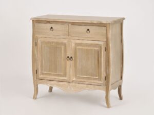 miniaturka Komoda prowansalska z rzeźbieniami i jasnobrązowym blatem – Viva