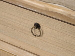 miniaturka Komoda prowansalska z rzeźbieniami i jasnobrązowym blatem – Viva