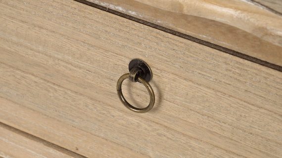 miniaturka Komoda prowansalska z rzeźbieniami i jasnobrązowym blatem – Viva