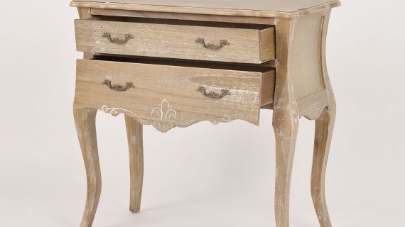 miniaturka Komoda jasnobrązowa z metalowym uchwytem w stylu prowansalskim – Viva