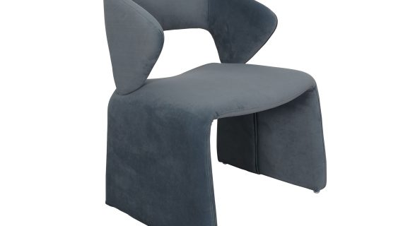 Grafitowe Krzesło Tapicerowane Welurowa Tkanina – Zenith