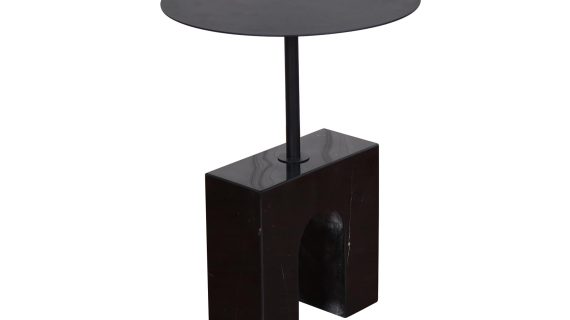 Czarny Stolik Marmurowa Podstawa Łuk Triumfalny – Virtus