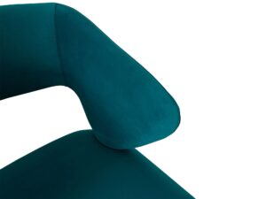 miniaturka Morskie Krzesło Tapicerowane Welur Nowoczesne – Zenith