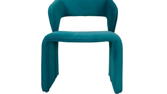 miniaturka Morskie Krzesło Tapicerowane Welur Nowoczesne – Zenith