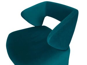 miniaturka Morskie Krzesło Tapicerowane Welur Nowoczesne – Zenith