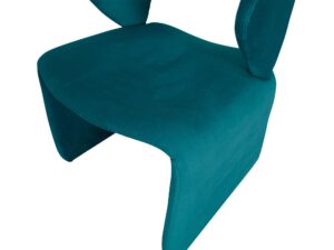 miniaturka Morskie Krzesło Tapicerowane Welur Nowoczesne – Zenith