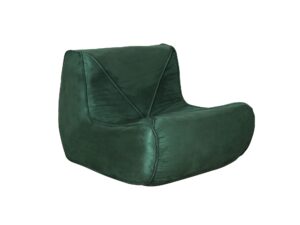 miniaturka Fotel z Podnóżkiem Butelkowa Zieleń Welur – Zenith