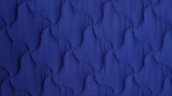 miniaturka Chabrowy Duży Fotel Pikowanie Gwiazdy Elastyczna Tkanina – Zenith