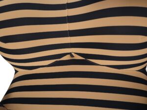 miniaturka Fotel z Podnóżkiem Organiczna Forma Beżowo-Czarny – Zenith