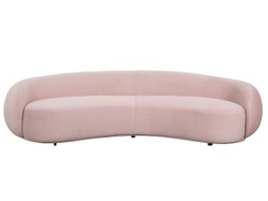 miniaturka Nowoczesna Sofa Art Deco Pudrowy Róż – Zenith
