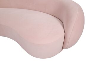 miniaturka Nowoczesna Sofa Art Deco Pudrowy Róż – Zenith