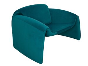 miniaturka Morski Fotel Nowoczesny Welur Minimalistyczna Forma – Zenith