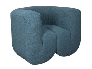 miniaturka Łukowy Fotel Niebieski Czarno-Szary Szenil – Zenith