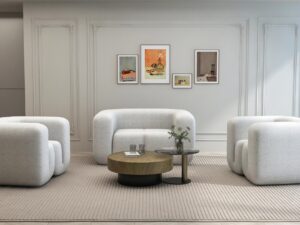 miniaturka Łukowa Sofa Jasnoszary Szenil – Zenith